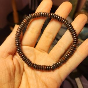 🌞 Chicken bloodstone bracelet (handmade, size 6.75)